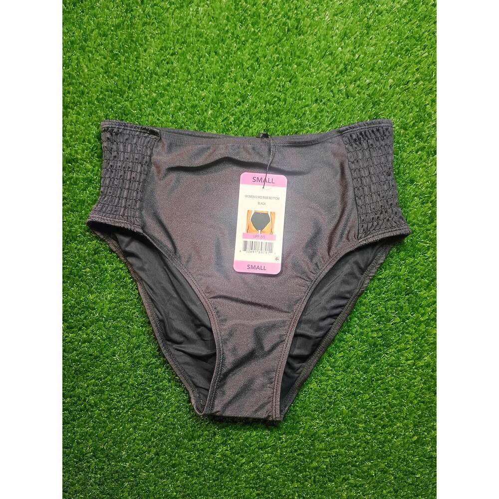 Betsey Johnson Women's Black Bikini Bottoms S NWT